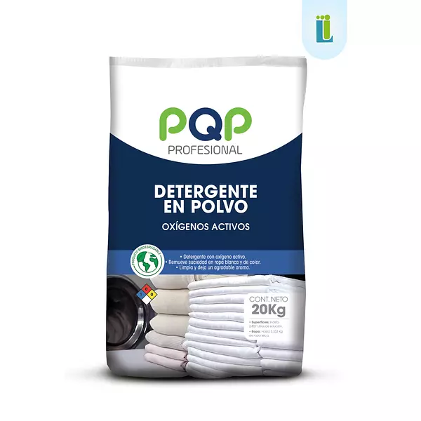 Detergente Pqp En Polvo Oxigenos Activos | Bolsa De 20 Kg |