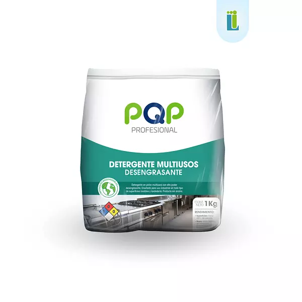 Detergente Pqp En Polvo Desengrasante | Bolsa De 1 Kg |