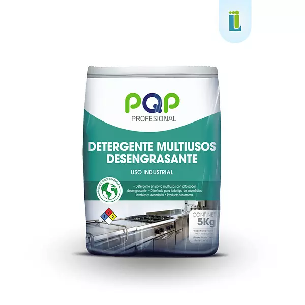 Detergente Pqp En Polvo Desengrasante | Bolsa De 5 Kg |