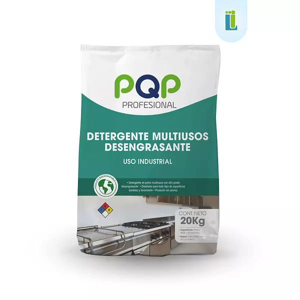 Detergente Pqp En Polvo Desengrasante | Bolsa De 20 Kg |