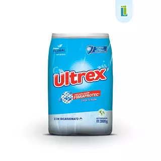 Detergente En Polvo Con Bicarbonato | Ultrex | Bolsa De 3 Kg |