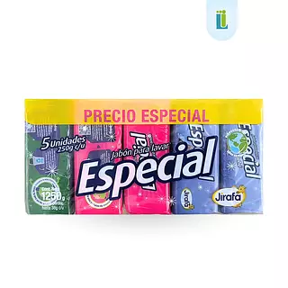 Jabón En Barra Especial 5 Und. Bebé, Lavanda, Limón | 1.250g |