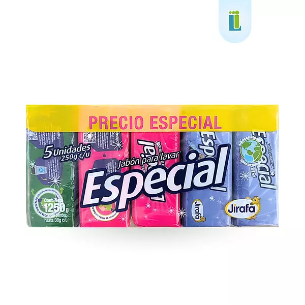 Jabón En Barra Especial 5 Und. Bebé, Lavanda, Limón | 1.250g |