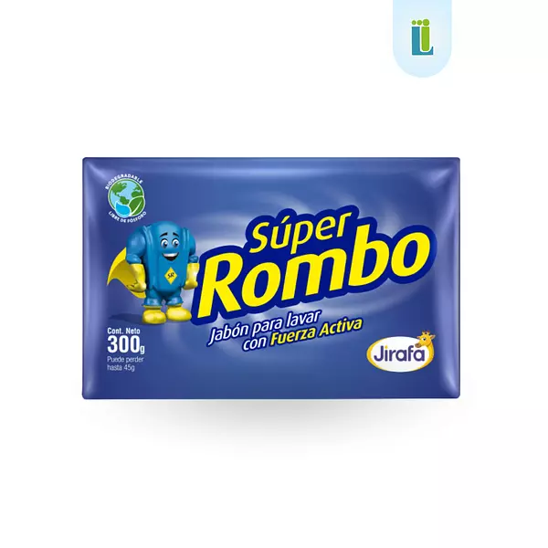 Jabón En Barra Super Rombo Para Lavar Ropa | 300 G |