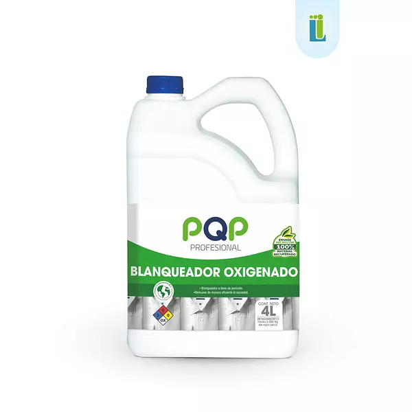 Blanqueador Oxigenado Para Ropa Pqp Profesional | 4 Litros |