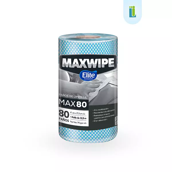 Paño De Limpieza Maxwipe Max80 Azul | 80 Unidades |