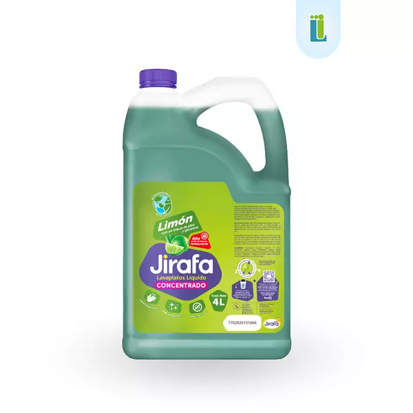 Lavaplatos Líquido Jirafa Magia Limón Concentrado | 4 L |