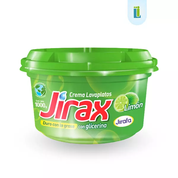 Lavaplatos Jirax En Crema Con Limón Y Gliserina | 1000 G