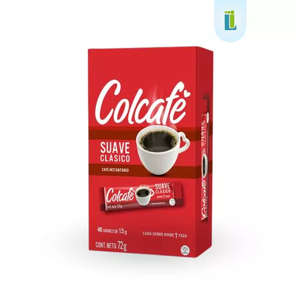 Colcafé Suave Clásico En Sobres | 48 Sobres | 1.5 Gramos |