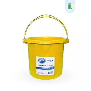 Balde Amarillo Task De 12 Litros