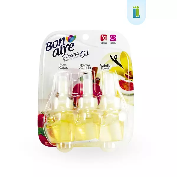 Ambientador Bonaire Electra Oil Aroma Frutos Ro, Manzana Y Va