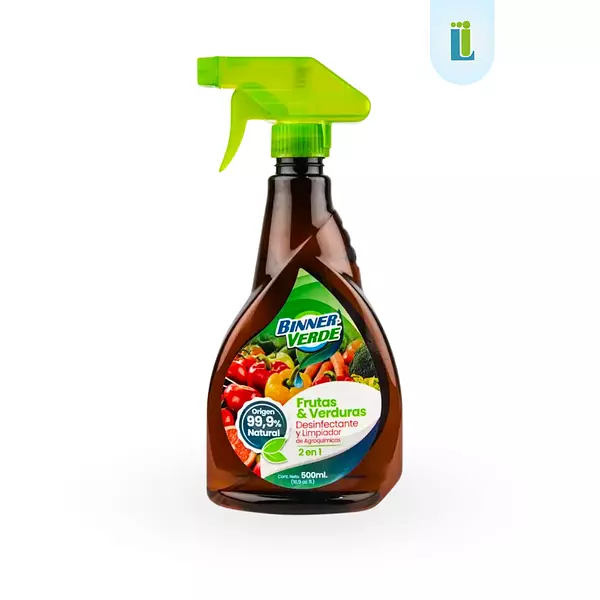 Limpiador Para Frutas Y Verduras Binner Verde | 500 Ml |