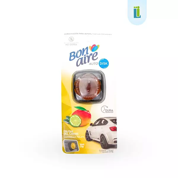 Ambientador Bonaire Para Autos Disk Frutas Del Caribe | 8 G |