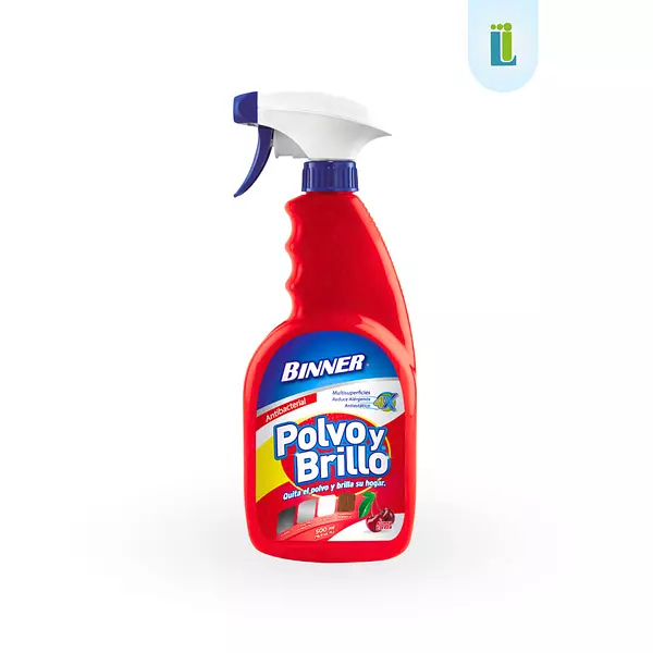 Removedor Antibacterial De Polvo Y Brillador De Superficies Binner De Cereza | 500ml |