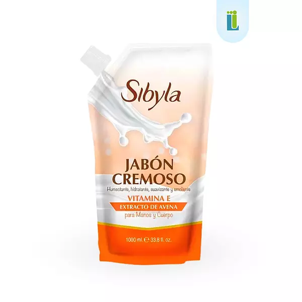 Jabón Antibacterial Cremoso Para Manos Sibyla | 1000 Ml |