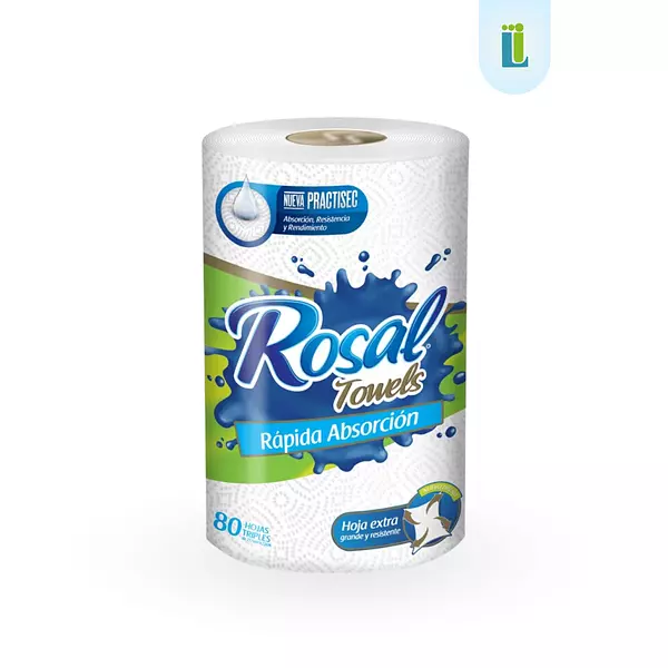 Toalla Cocina Rosal Rápida Absorción Hoja Triple | 80 Ud |