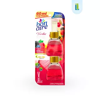 Ambientador Bonaire Varitas Aroma Mora Silvestre X2 | 80 Ml