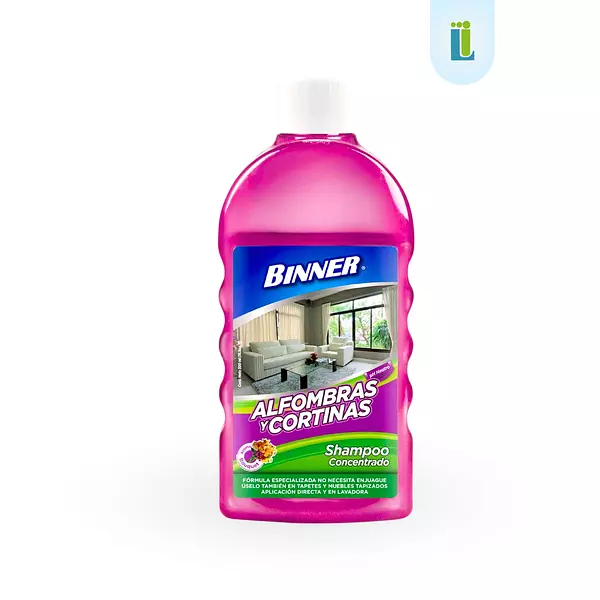 Shampoo Binner Para Alfombras Y Cortinas Aroma Bouquet|500ml