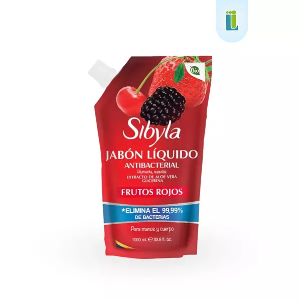 Jabón Líquido Antibacterial Frutos Rojos Sibyla | 1 Litro |