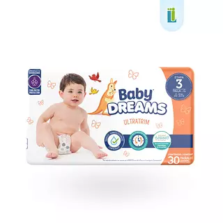 Pañal Bebé Ultratrim Baby Dreams | Etapa 3 G X30 |