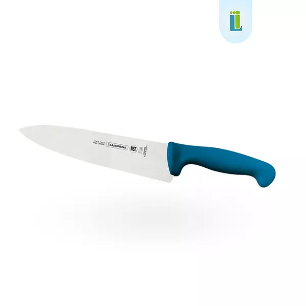 Cuchillo Carne Azul Acero Inoxidable Tramontina 10"