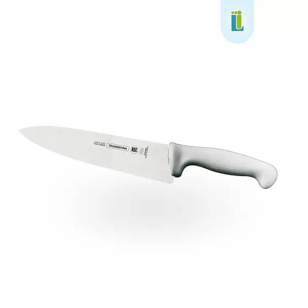 Cuchillo Carne Blanco Acero Inoxidable Tramontina 10"