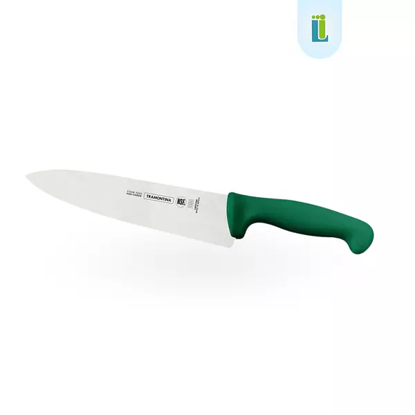 Cuchillo Carne Verde Acero Inoxidable Tramontina 10"