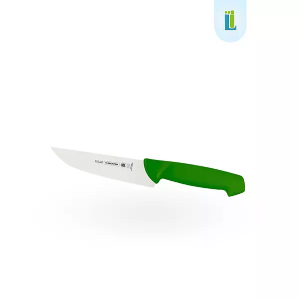 Cuchillo Carne Verde Acero Inoxidable Tramontina 8"