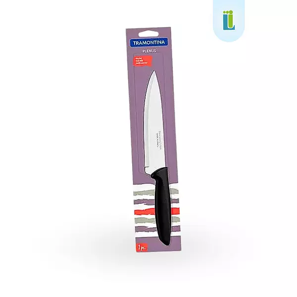 Cuchillo Chef Negro Acero Inoxidable 7" Plenus